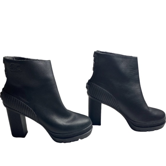Sorel Dacie Black Bootie Waterproof Shoe Size:7 - Picture 3 of 7
